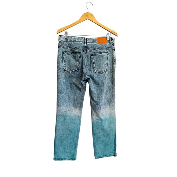 Stella McCartney Degrade Mid Rise Straight Leg Relaxed Multi Color Jeans Size 29 - Picture 12 of 15